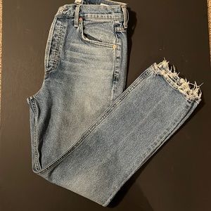Citizens of Humanity, purchased with the fraying  on the bottom hem.